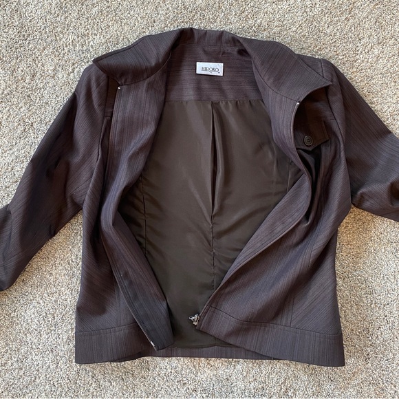 Hiroko lightweight lined jacket with front button pocket detail. Women’s size M - Picture 4 of 10